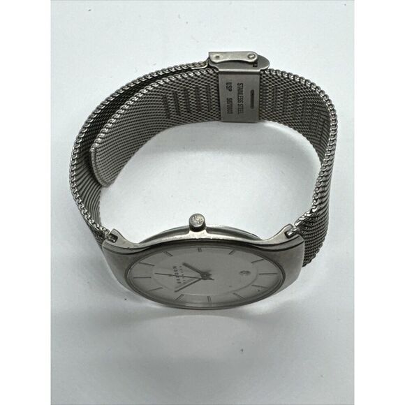 Skagen 956XLTTW Women\'s Silver Stainless Steel Mesh Analog Quartz Watch AEA141